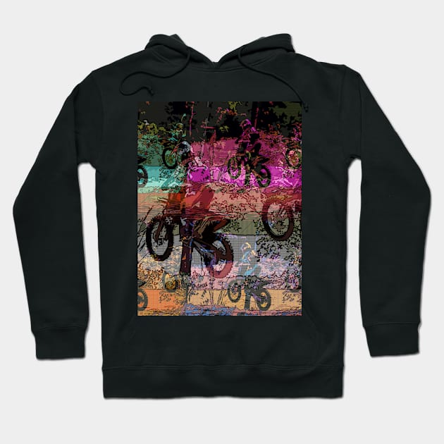 Dirt Biking Racing - Motocross Riders Hoodie by Highseller